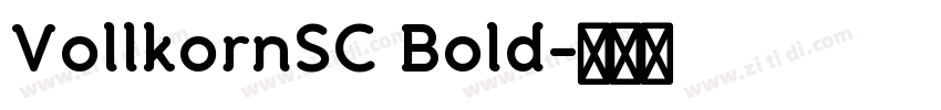 VollkornSC Bold字体转换